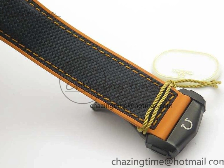 0120 Planet Ocean Master Chronometer Chrono DLC OM 1:1 Best Edition Black Dial On Nylon Strap A Chic 8103